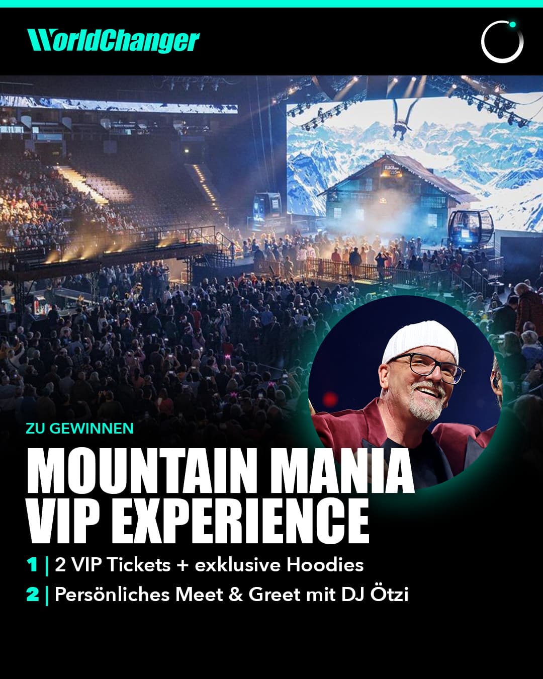 Mountain Mania VIP Experience – zwei VIP-Tickets und Meet & Greet mit DJ Ötzi